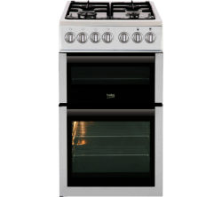 BEKO  BDVG5XNTW 50 cm Gas Cooker - White & Silver